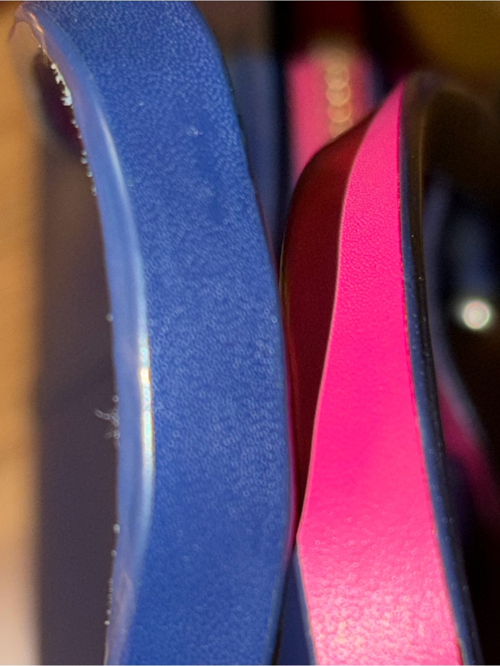 Kate Spade Arbour Hill Elodie Navy Blue Fuchsia Pink Leather Crossbody Bag Purse - Picture 12 of 12
